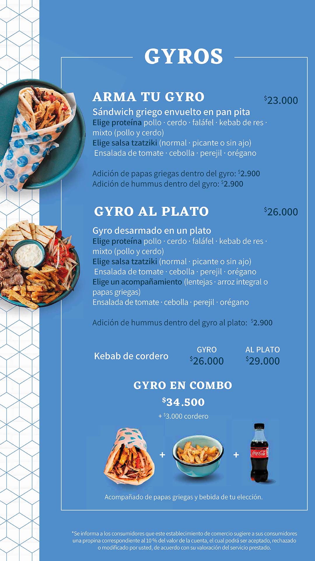 Carta Restaurante Il Grecco