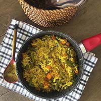 Arroz con Vegetales y Cúrcuma
