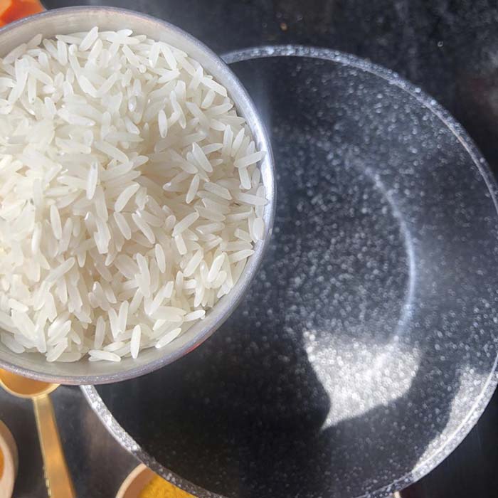 Receta: Arroz con Vegetales y Cúrcuma