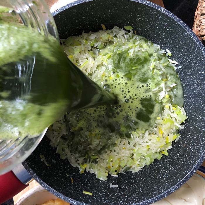 Receta: Arroz Cremoso con Cilantro y Limón