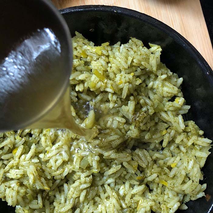 Receta: Arroz Cremoso con Cilantro y Limón