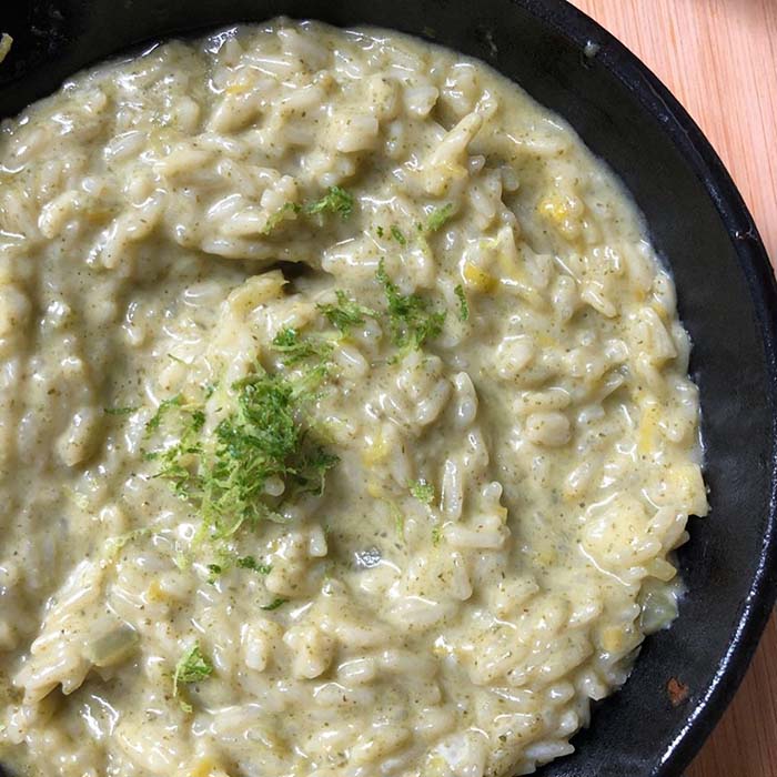 Receta: Arroz Cremoso con Cilantro y Limón
