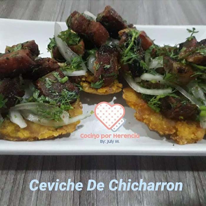 Receta: Ceviche de chicherrón