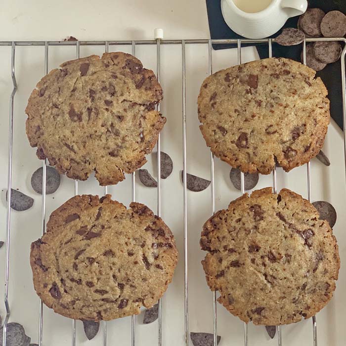Receta: Galletas con trozos de chocolate y nueces
