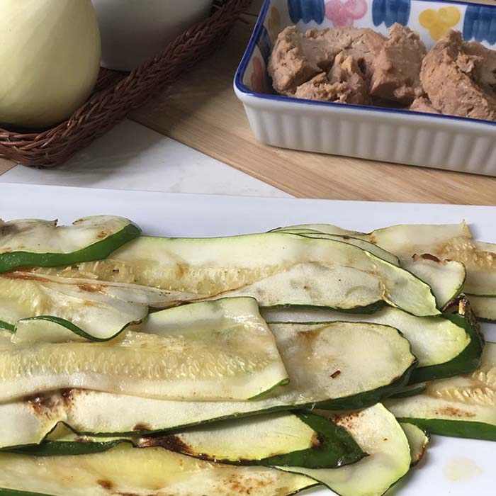 Receta: Moldecitos de Zucchini Arroz y Atún