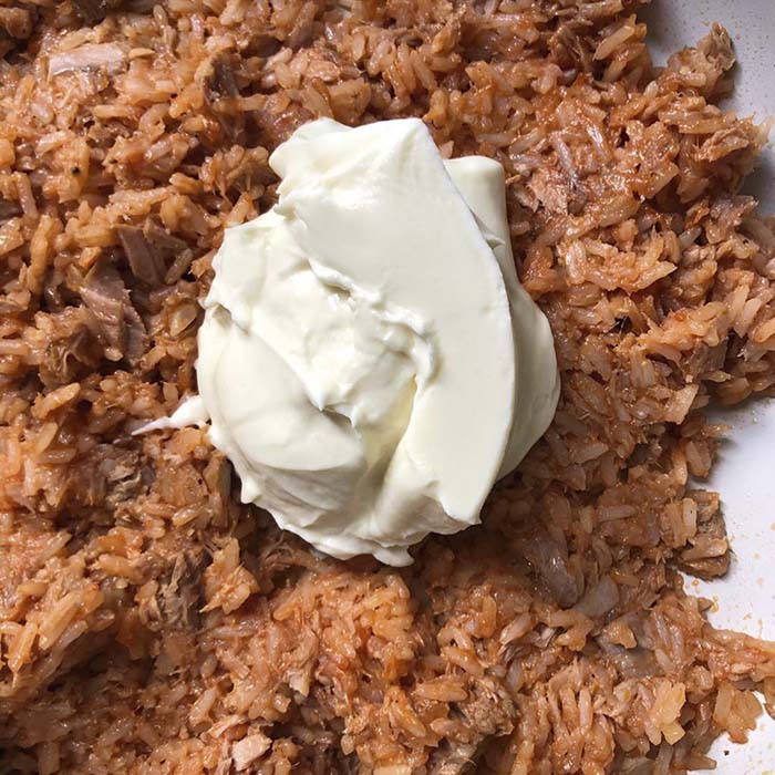 Receta: Moldecitos de Zucchini Arroz y Atún