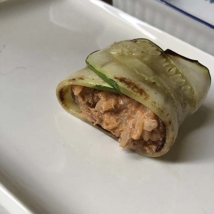 Receta: Moldecitos de Zucchini Arroz y Atún