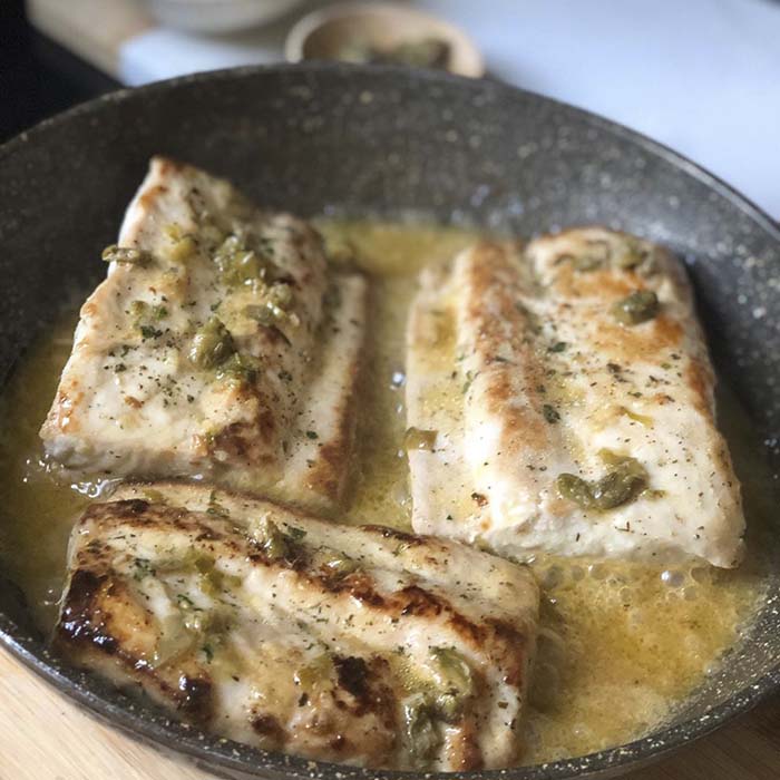 Receta: Pescado con Salsa de Mantequilla y Limón